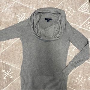 Banana Republic Grey Cowl Neck Sweater P XS